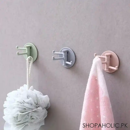 three branch rotating seamless adhesive hook image4