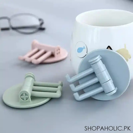 three branch rotating seamless adhesive hook main image