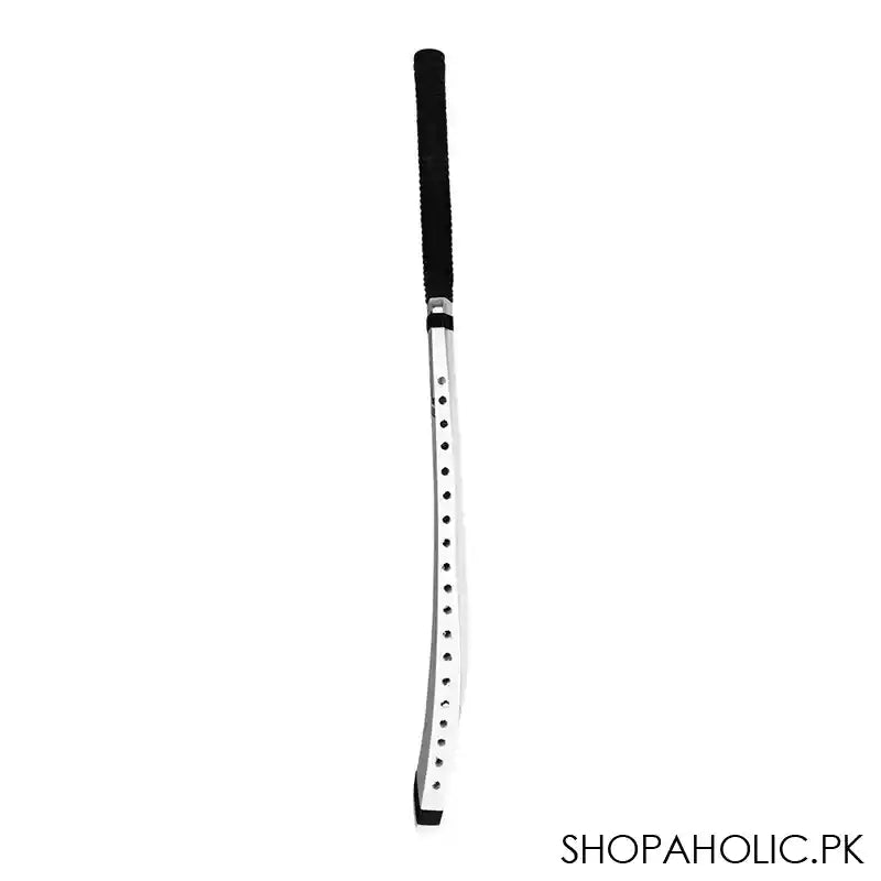 Thunder Wooden Cricket Bat, Black & White - Image 2