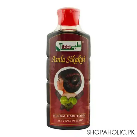 tibbi amla shikakai herbal hair tonic, for all hair types, 150ml main image