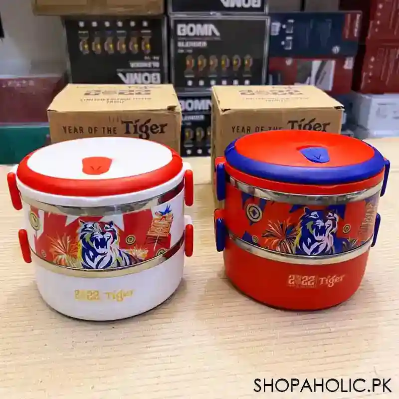 tiger 2 layer stainless steel tiffin lunch box image2