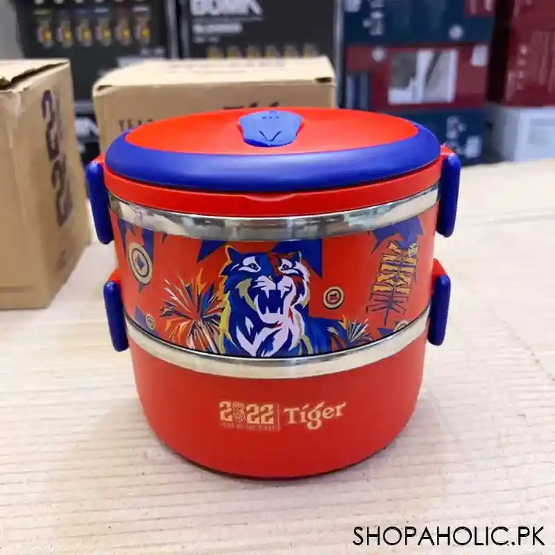 tiger 2 layer stainless steel tiffin lunch box main image