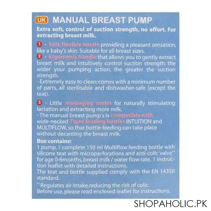 tigex multiflow manual breast pump image4