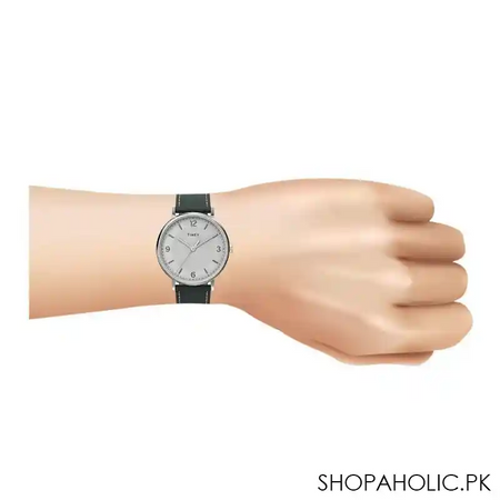 times men's southview 41mm watch grey leather band watch, tw2u67500 image2