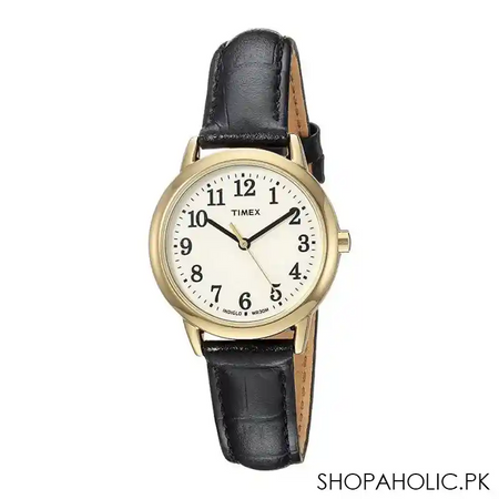 timex easy reader 30mm leather strap men's watch, tw2r63300 main image