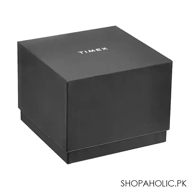 timex men's silver round dial with brown strap chronograph watch, tw2t32900 image3