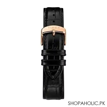 timex men's waterbury classic 40mm black leather strap watch, tw2r96000 image3