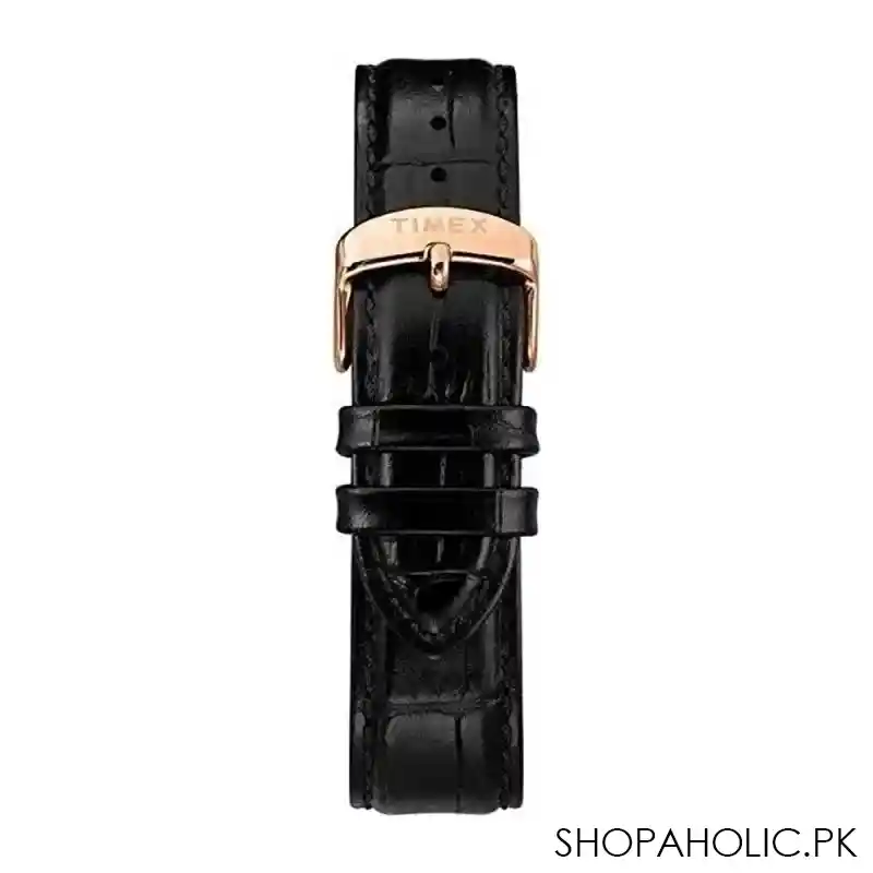 timex men's waterbury classic 40mm black leather strap watch, tw2r96000 image3