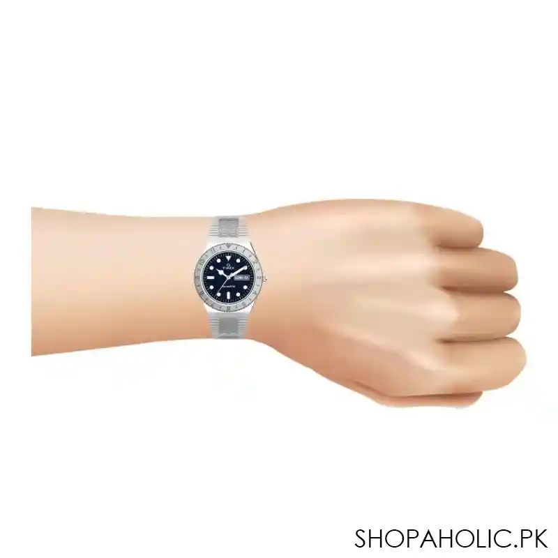 timex q 36mm blue dial stainless steel bracelet women's watch, tw2u95500 image4