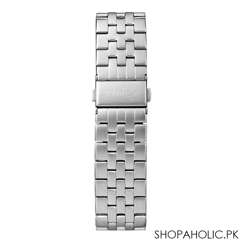 timex quartz movement black dial men's watch, tw2r68400 image4
