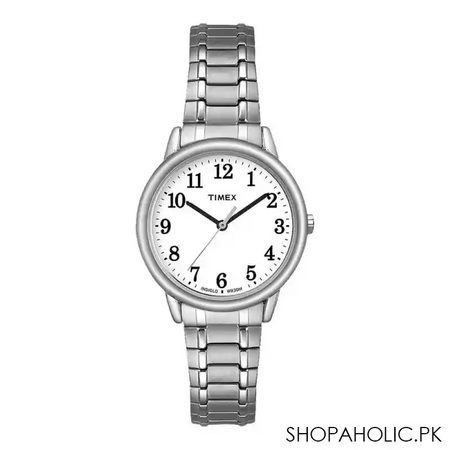 timex women's chrome round dial & bracelet analog watch, tw2p78500 main image