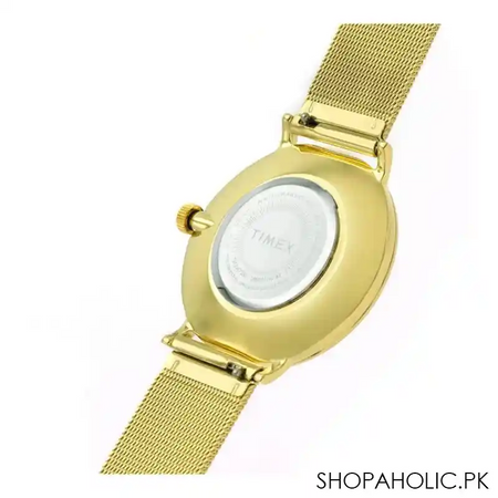 timex women's city collection stainless steel watch, golden, tw2u67100 image5