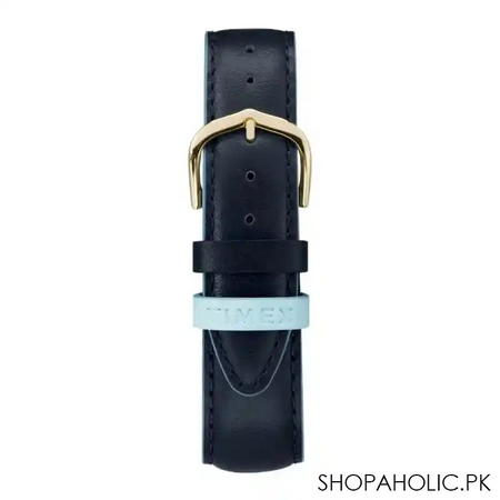 timex women's easy reader 38mm blue leather strap watch   tw2r62600 image3