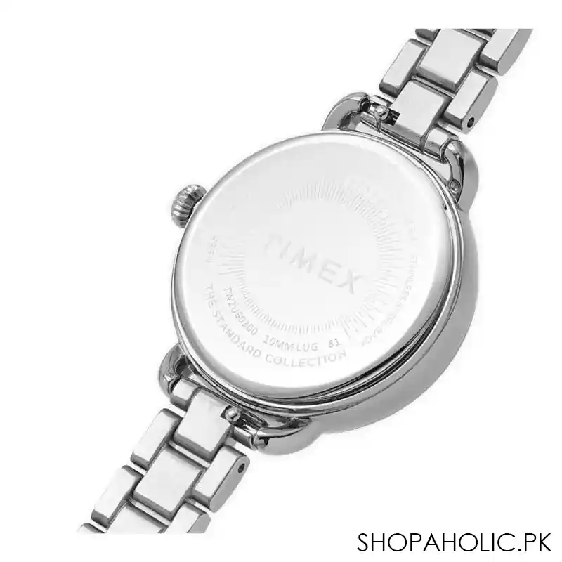 timex women's standard demi 32mm stainless steel bracelet watch, silver, tw2u60300 image4