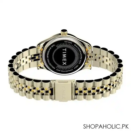 timex women's waterbury traditional 34mm watch, gold tone, tw2t74800 image3