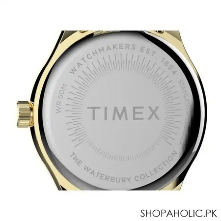 timex women's waterbury traditional 34mm watch, gold tone, tw2t74800 image5