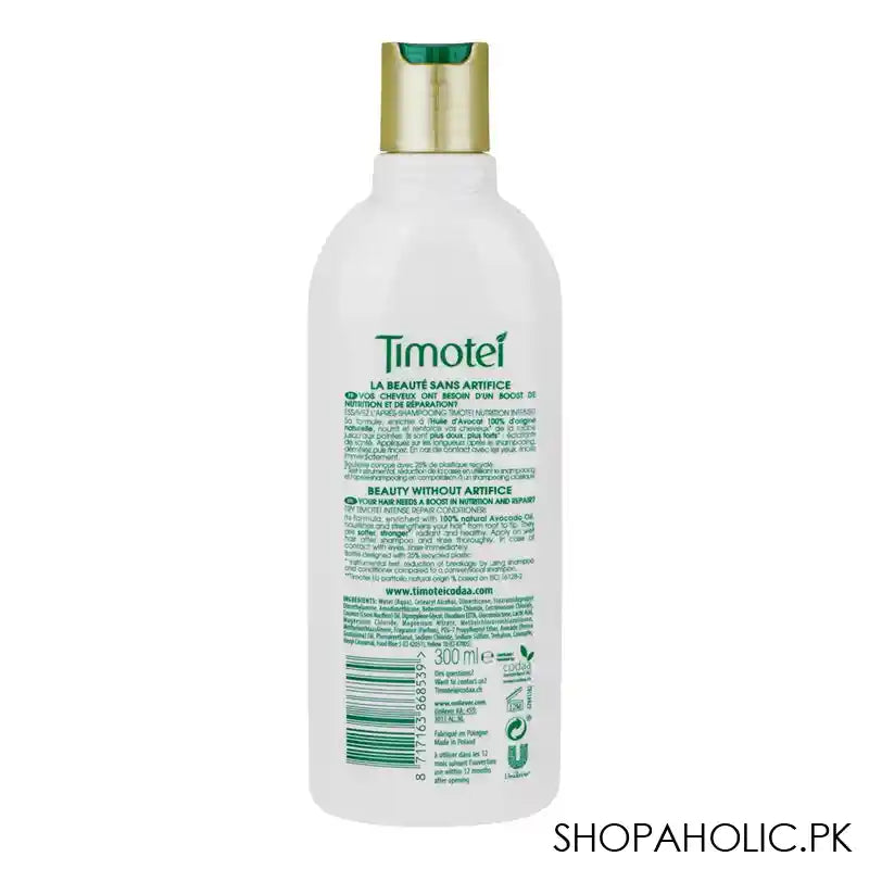 Timotei Nutrition Intense Repair Apres Shampooing Conditioner With Avocado Oil, For Dry and Damaged Hair, 300ml - Image 3