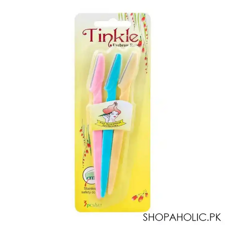 tinkle women eyebrow razor, 3 pieces main image