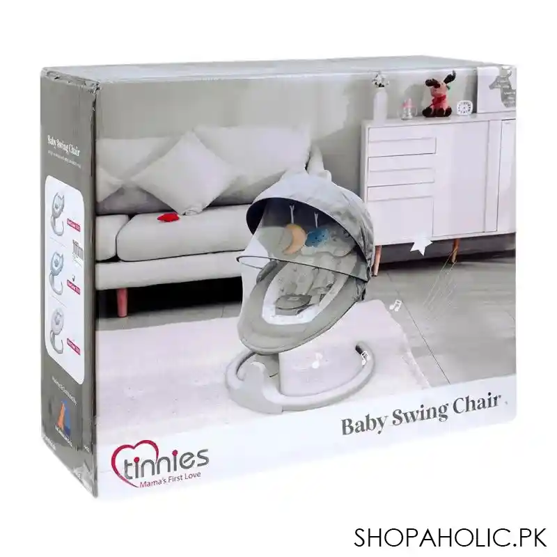 tinnies baby bath swing, grey, 28x22 inches, t511 image4