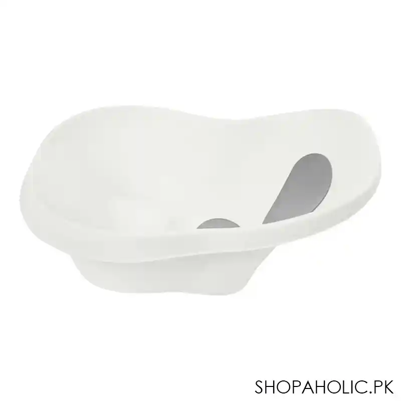 tinnies baby bath tub small, white, 25x17x8 inches, t041 image2