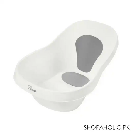 tinnies baby bath tub small, white, 25x17x8 inches, t041 image3