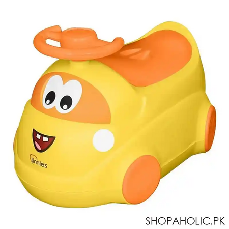 tinnies baby driver potty training chair, yellow, bp037 main image