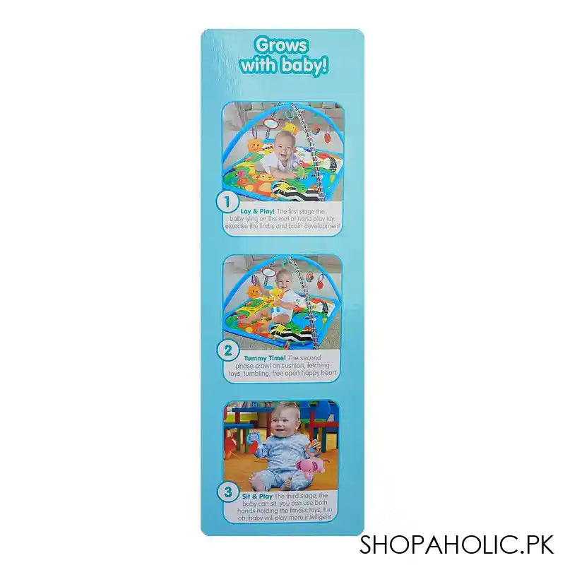 Tinnies Play Gym, For 0-12 Months, Material Polyester Fiber, Holds Upto 9 Kg, T-704 - Image 2
