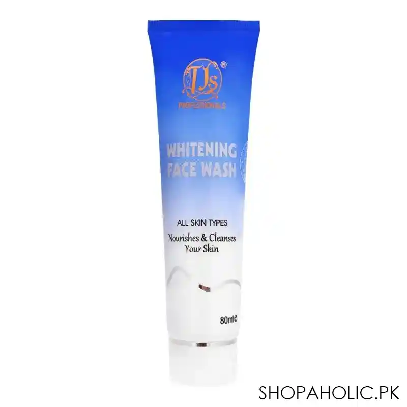 tjs professionals whitening face wash, all skin types,80ml main image