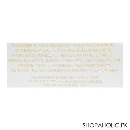 Tom Ford Metallique Eau De Parfum, For Women, 100ml - Image 2