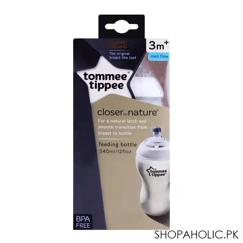 tommee tippee 3m+ medium flow feeding bottle   422130 image2