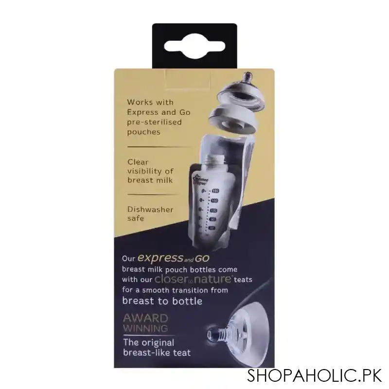 tommee tippee breast milk pouch bottle 180ml   422470/38 image3