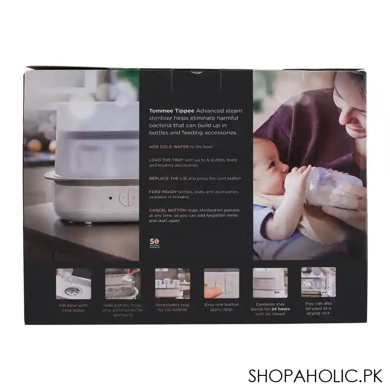 Tommee Tippee Super-Steam Advanced Electric Sterilizer, 423221/38 - Image 4