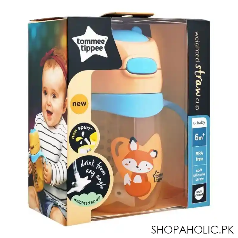 tommee tippee weighted straw cup, 6m+, 240ml, 448012/38 image2