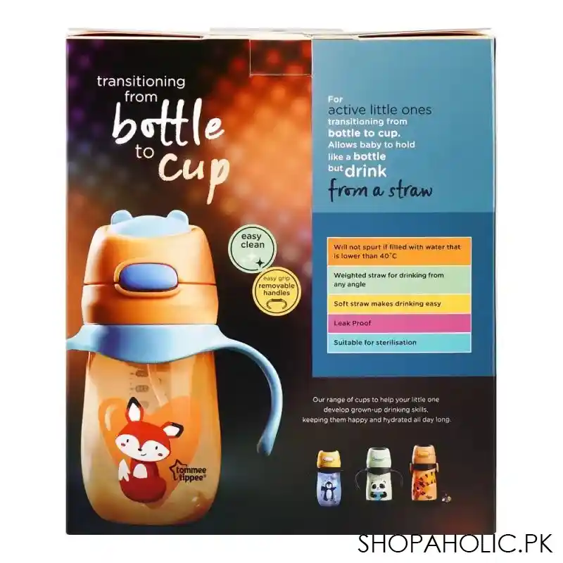 tommee tippee weighted straw cup, 6m+, 240ml, 448012/38 image3