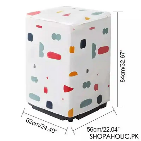 top load washing machine cover single tub (size: 55 x 58 x 87cm) image2