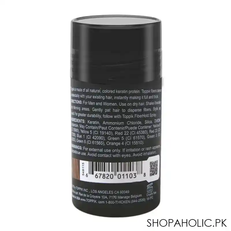 toppik hair building fibers, medium brown, 12g image2