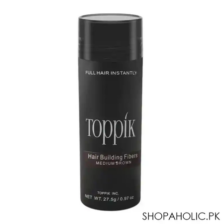 toppik hair building fibers, medium brown, 27.5g main image