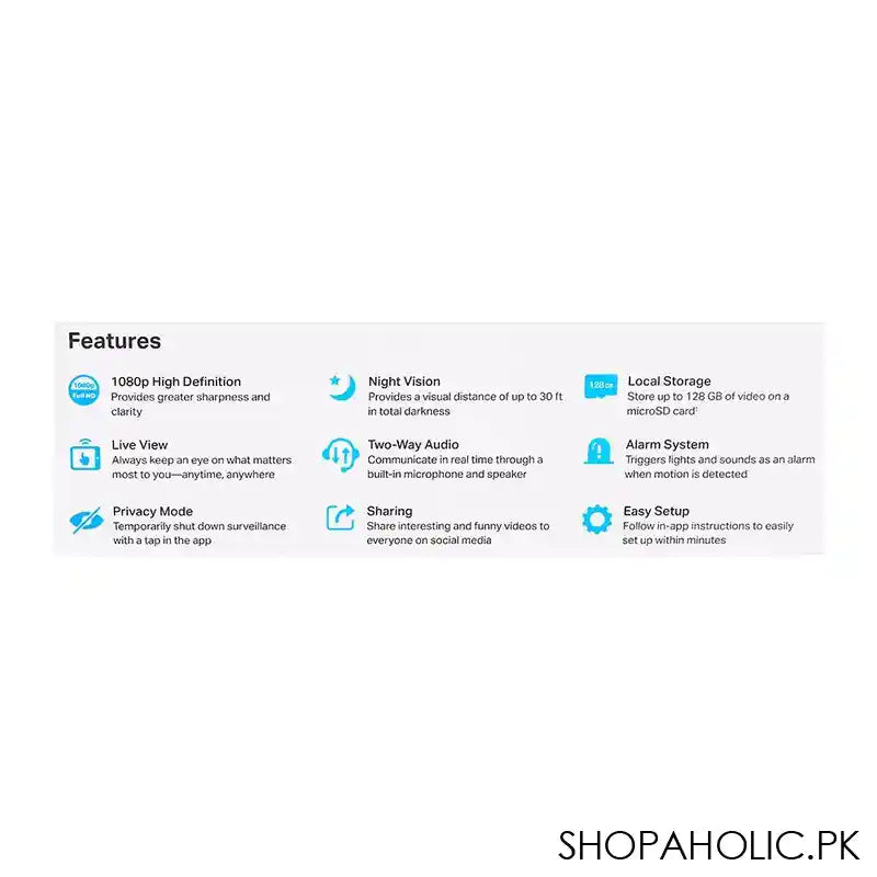TP-LINK Tapo Home Security Wi-Fi Camera, C100 - Image 6