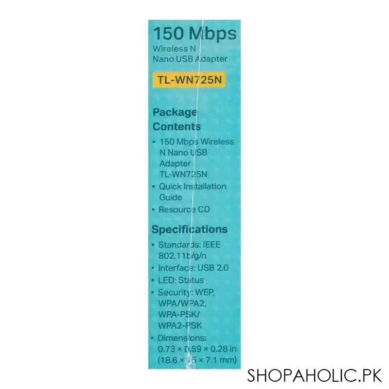 tp link wireless n nano usb adapter, 150mbps, tl wn725n image4