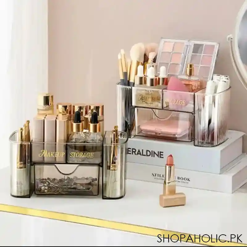 transparent desktop storage organizer main image