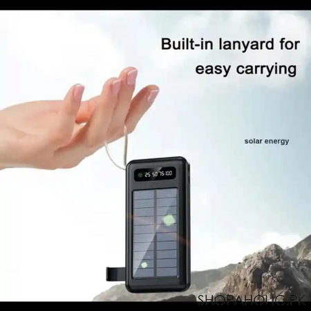 transparent led solar power bank 10000mah main image