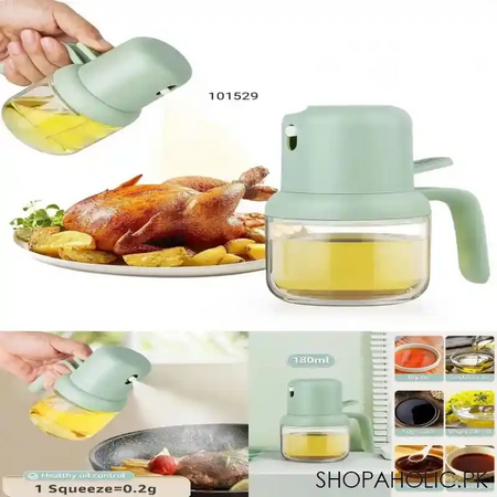 transparent oil spray bottle 180ml image4