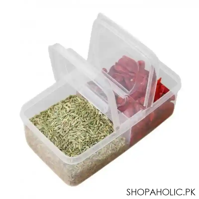 transparent spice storage box main image
