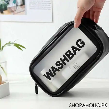 transparent travel cosmetic toiletry wash bag image4