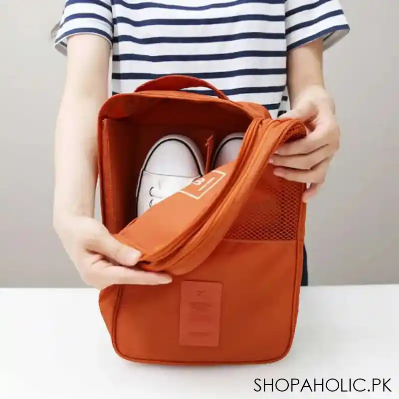 travel mesh pocket shoe pouch bag image6