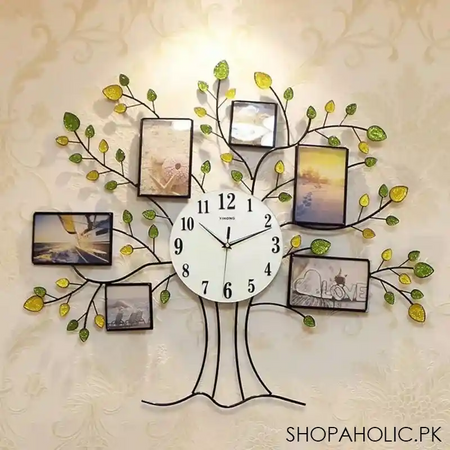 tree frame decorative wall clock (1508a) image2