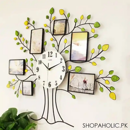 tree frame decorative wall clock (1508a) image3