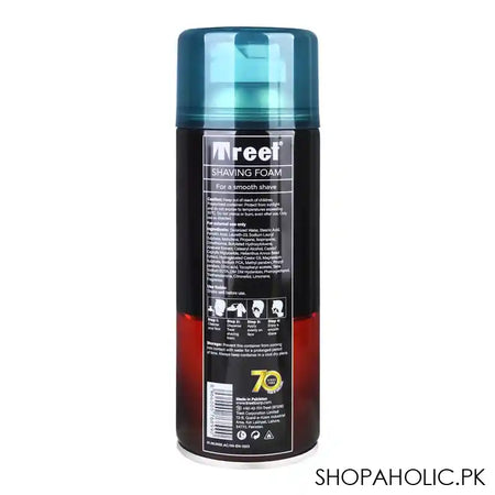 Treet Classic Shaving Foam, For All Skin Types, 400ml - Image 2