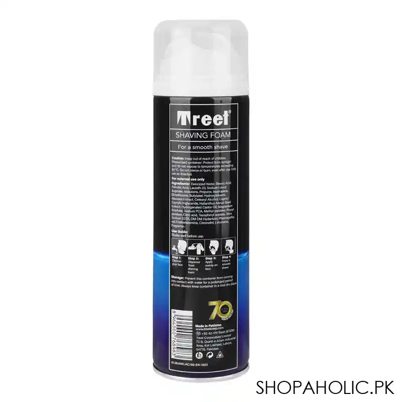 Treet Original Shaving Foam, For All Skin Types, 200ml - Image 2