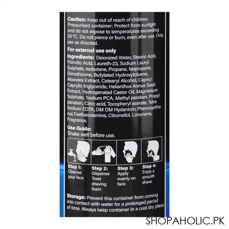 Treet Original Shaving Foam, For All Skin Types, 200ml - Image 3